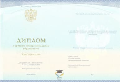 Диплом Оренбургского колледжа экономики и информатики СпецБланк 2014-2020 годов